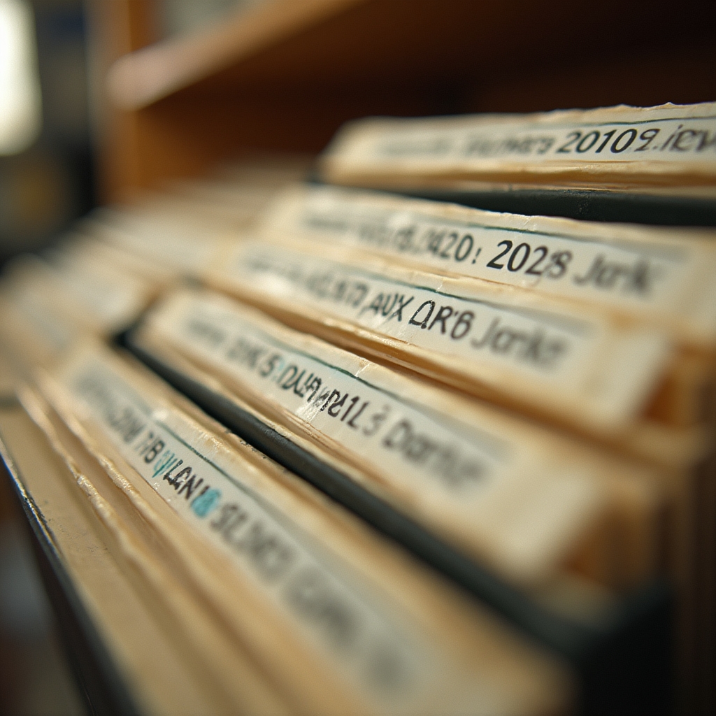 Sistema di etichettatura con codici a barre per la catalogazione di archivi